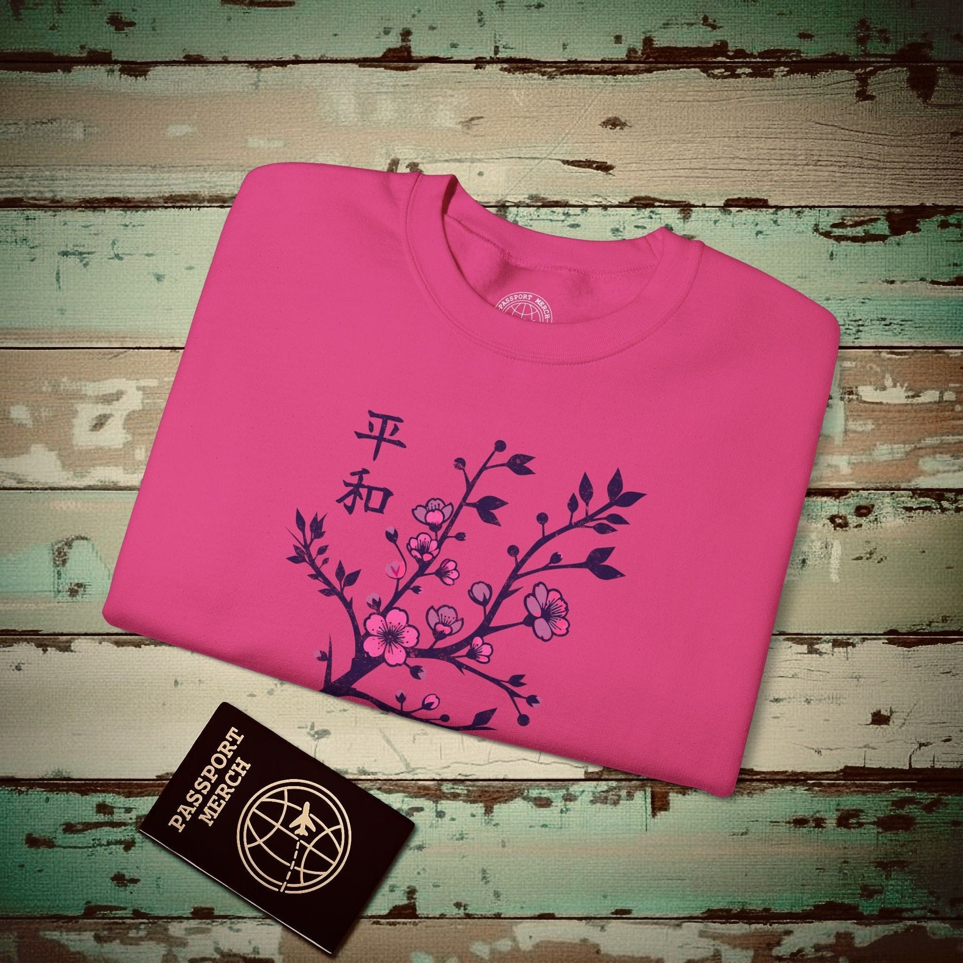 Sakura Serenity, Japan Crewneck Heliconia / S