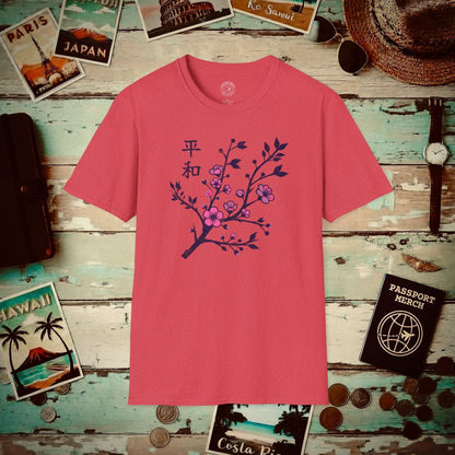 Sakura Serenity, Japan T-Shirt Heather Red / S