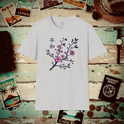 Sakura Serenity, Japan T-Shirt Ice Grey / S