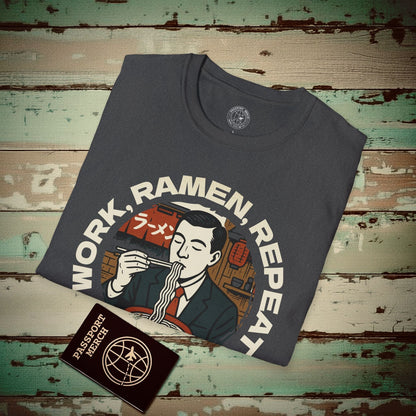 Salaryman - Work, Ramen, Repeat, Japan T-Shirt Dark Heather / S