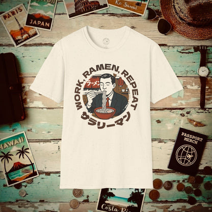 Salaryman - Work, Ramen, Repeat, Japan T-Shirt Natural / S