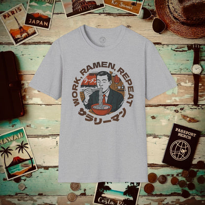 Salaryman - Work, Ramen, Repeat, Japan T-Shirt Sport Grey / S