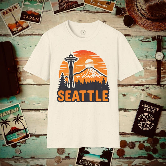 Seattle, Washington - 80's Vintage T-Shirt Natural / S