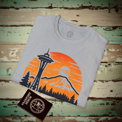 Seattle, Washington - 80's Vintage T-Shirt Sport Grey / S