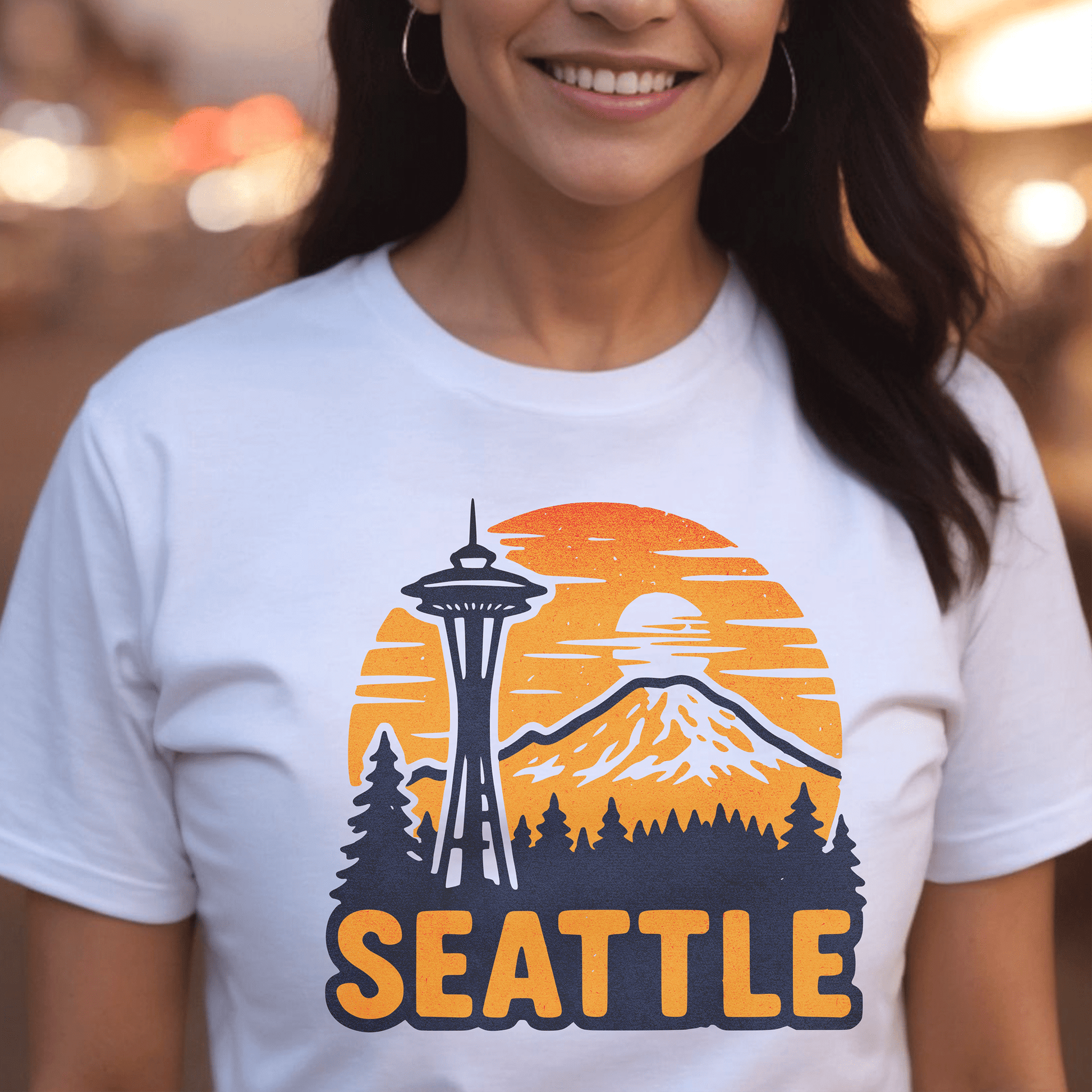 Seattle, Washington - 80's Vintage T-Shirt White / S