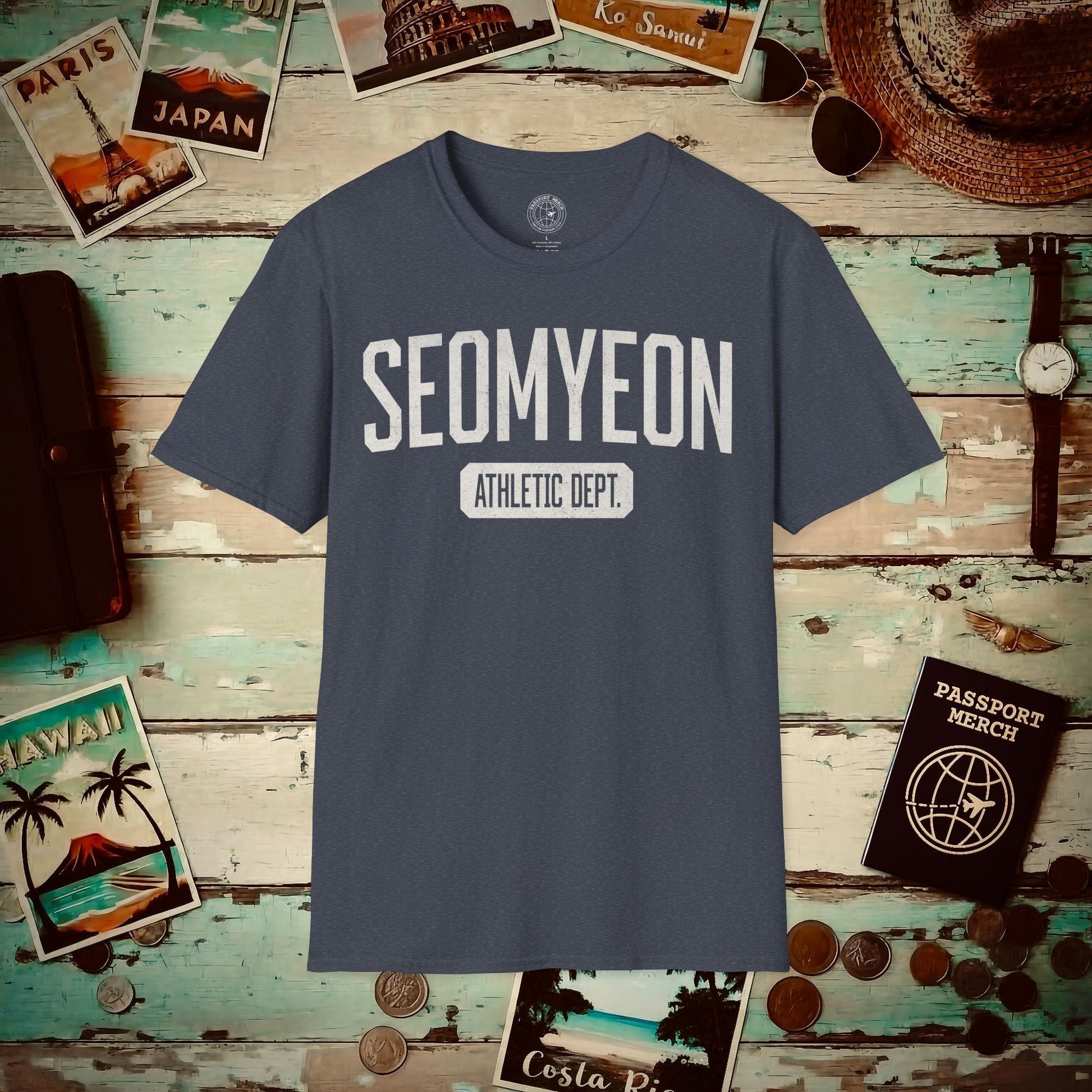 Seomyeon Athletic Dept. Korea T-Shirt Heather Navy / S