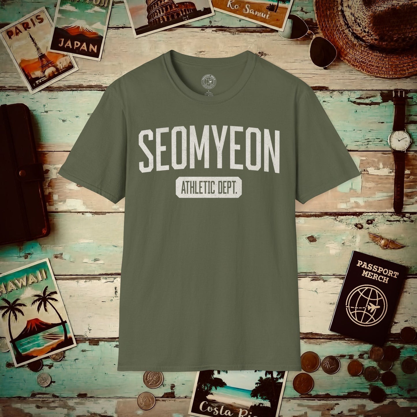 Seomyeon Athletic Dept. Korea T-Shirt Military Green / S