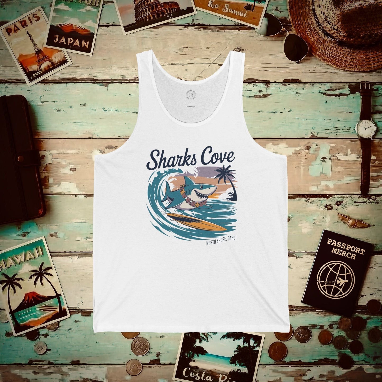 Sharks Cove Oahu, Hawaii Tank Top White / XS