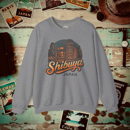 Shibuya, Japan - 80's Vintage Crewneck Graphite Heather / S