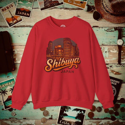 Shibuya, Japan - 80's Vintage Crewneck Red / S
