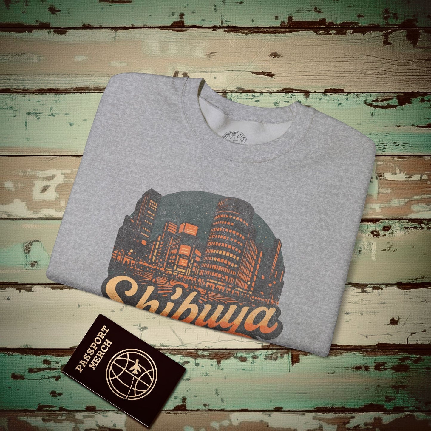 Shibuya, Japan - 80's Vintage Crewneck Sport Grey / S