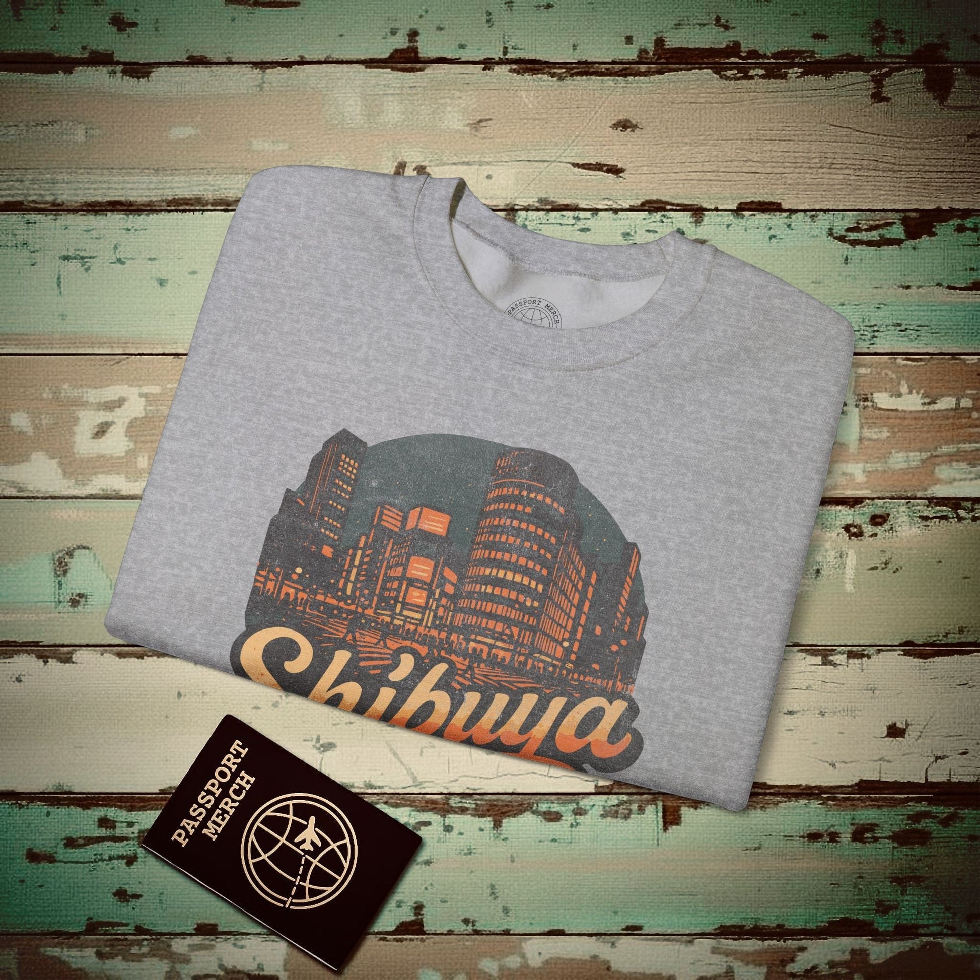 Shibuya, Japan - 80's Vintage Crewneck Sport Grey / S