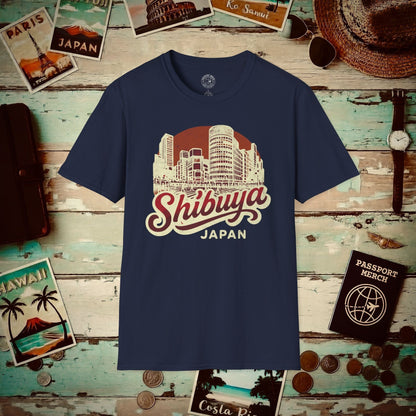 Shibuya, Japan - 80's Vintage T-Shirt Navy / S