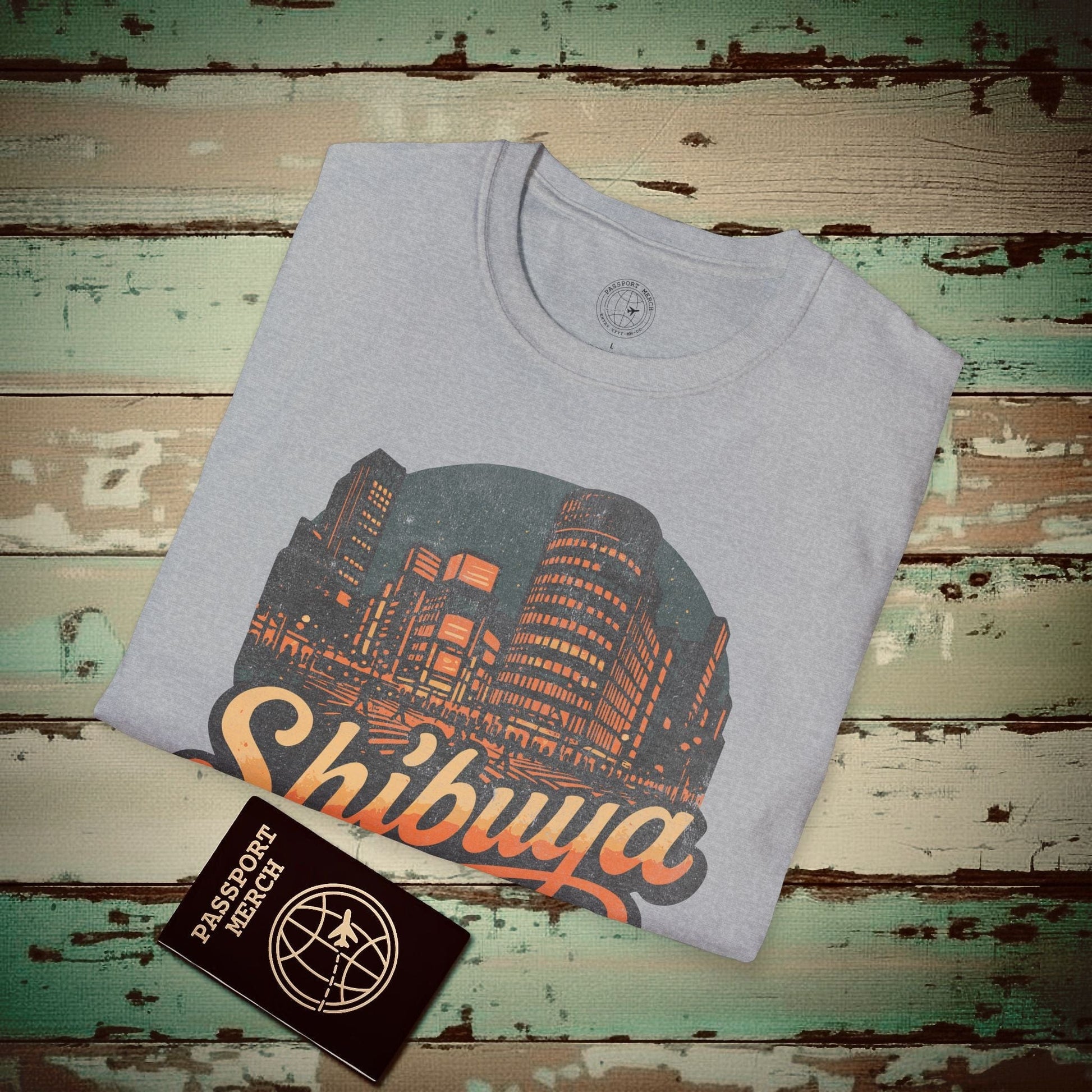 Shibuya, Japan - 80's Vintage T-Shirt Sport Grey / S