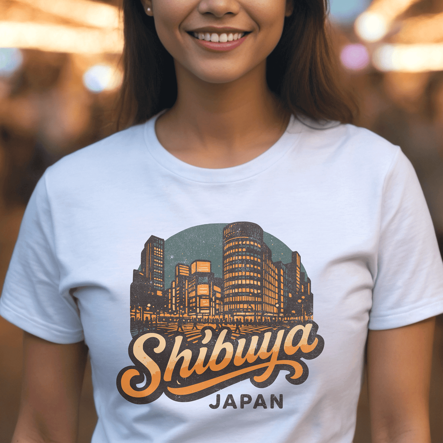 Shibuya, Japan - 80's Vintage T-Shirt White / S
