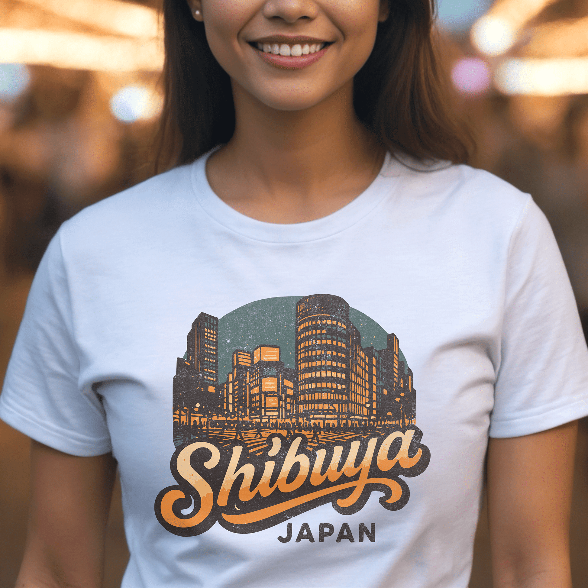 Shibuya, Japan - 80's Vintage T-Shirt White / S