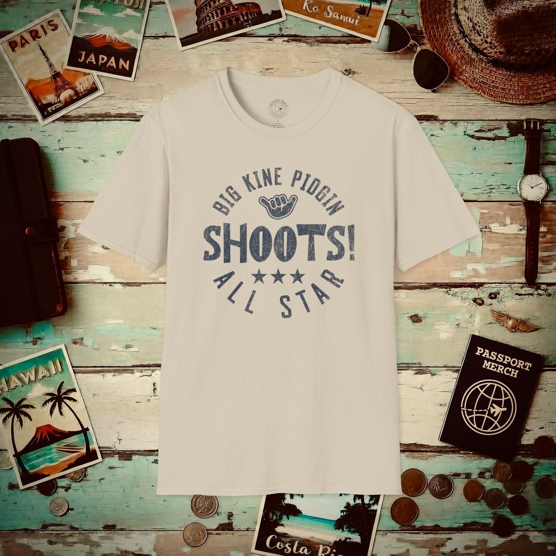 Shoots! (Pidgin All Star), Hawaii T-Shirt Sand / S