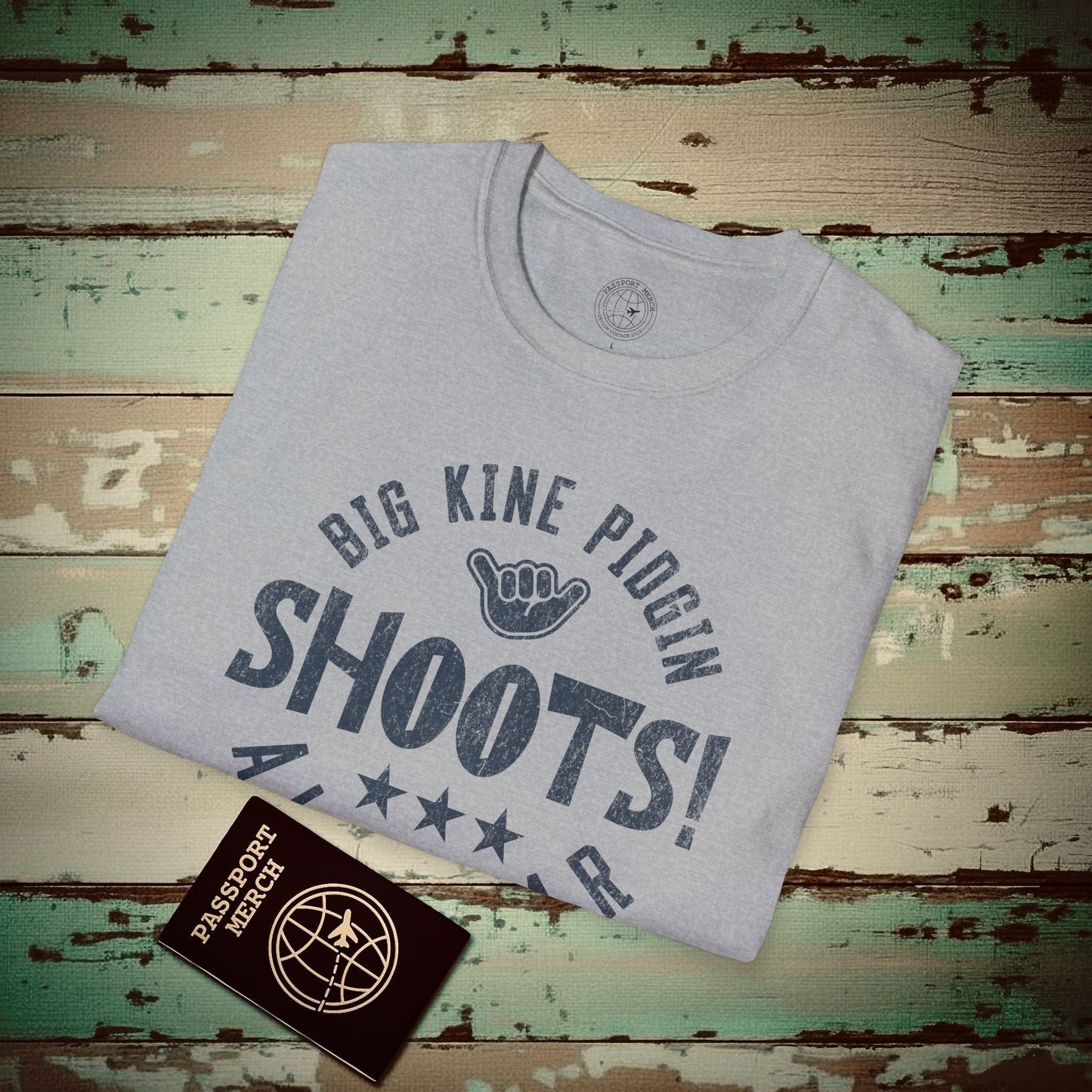 Shoots! (Pidgin All Star), Hawaii T-Shirt Sport Grey / S