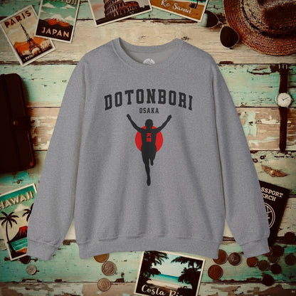 Signs of Wanderlust, Dotonbori, Osaka, Japan HND Crewneck Graphite Heather / S
