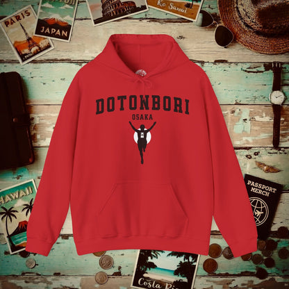 Signs of Wanderlust, Dotonbori, Osaka, Japan Hoodie Red / S