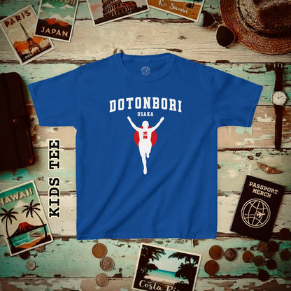 Signs of Wanderlust, Dotonbori, Osaka, Japan Kids Tee Royal / XS