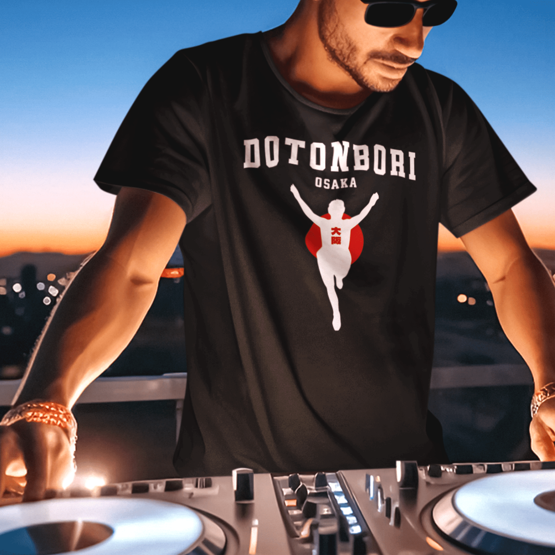 Signs of Wanderlust, Dotonbori, Osaka, Japan T-Shirt Black / S