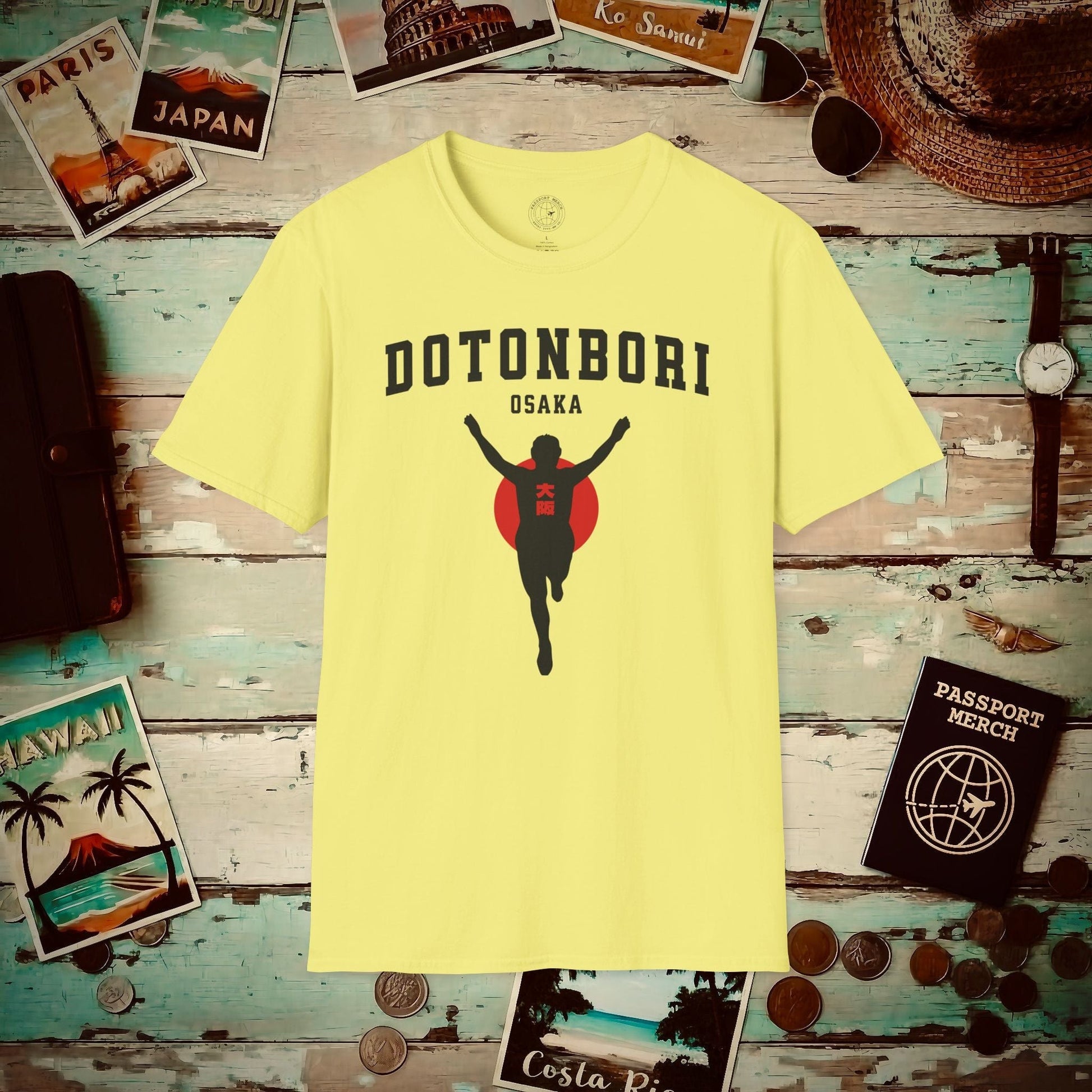 Signs of Wanderlust, Dotonbori, Osaka, Japan T-Shirt Cornsilk / S