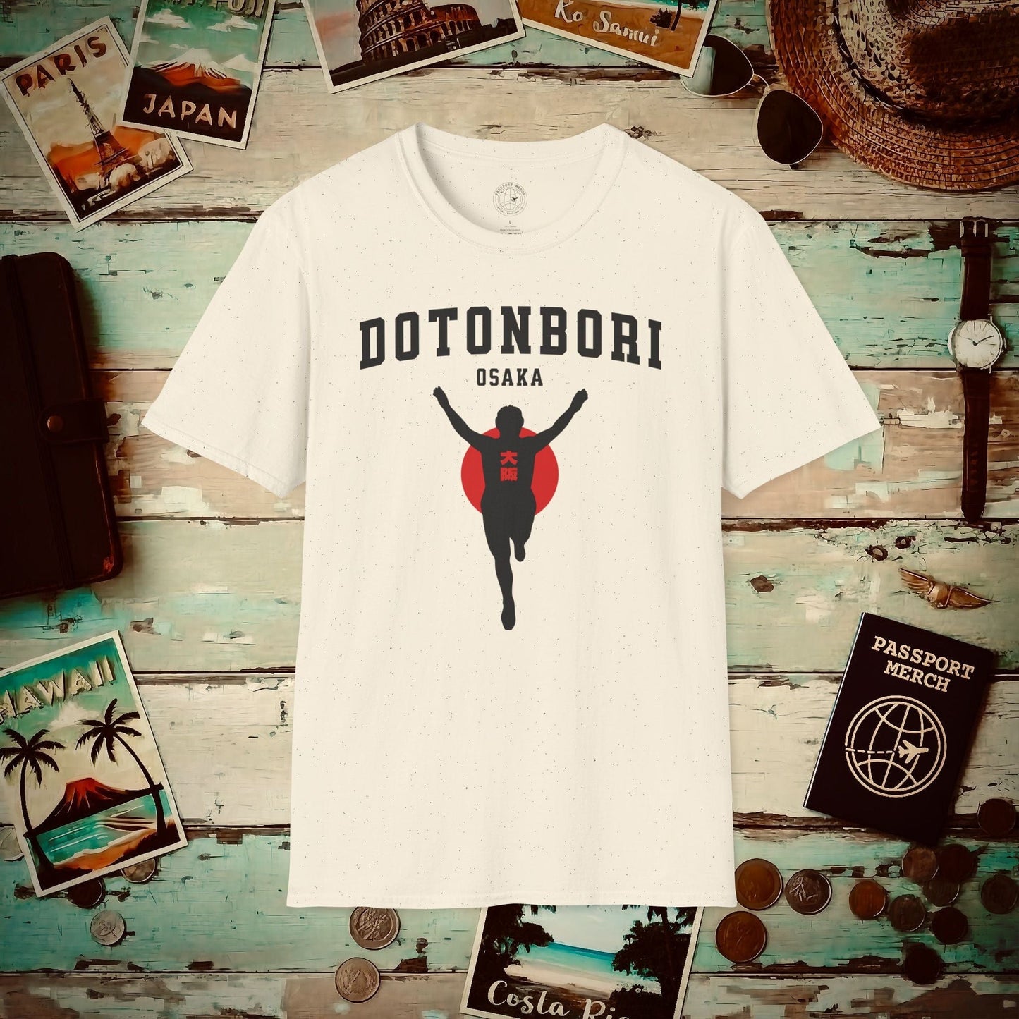 Signs of Wanderlust, Dotonbori, Osaka, Japan T-Shirt Natural / S