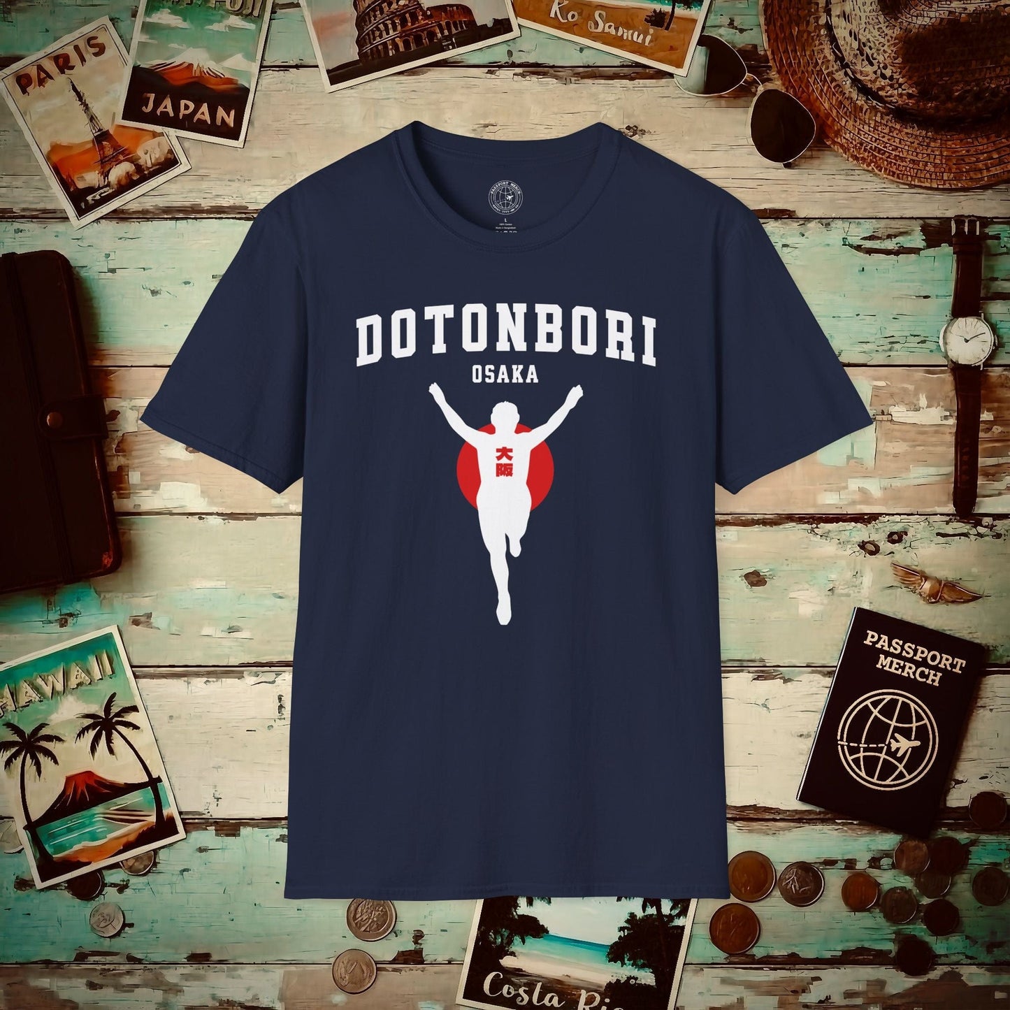 Signs of Wanderlust, Dotonbori, Osaka, Japan T-Shirt Navy / S