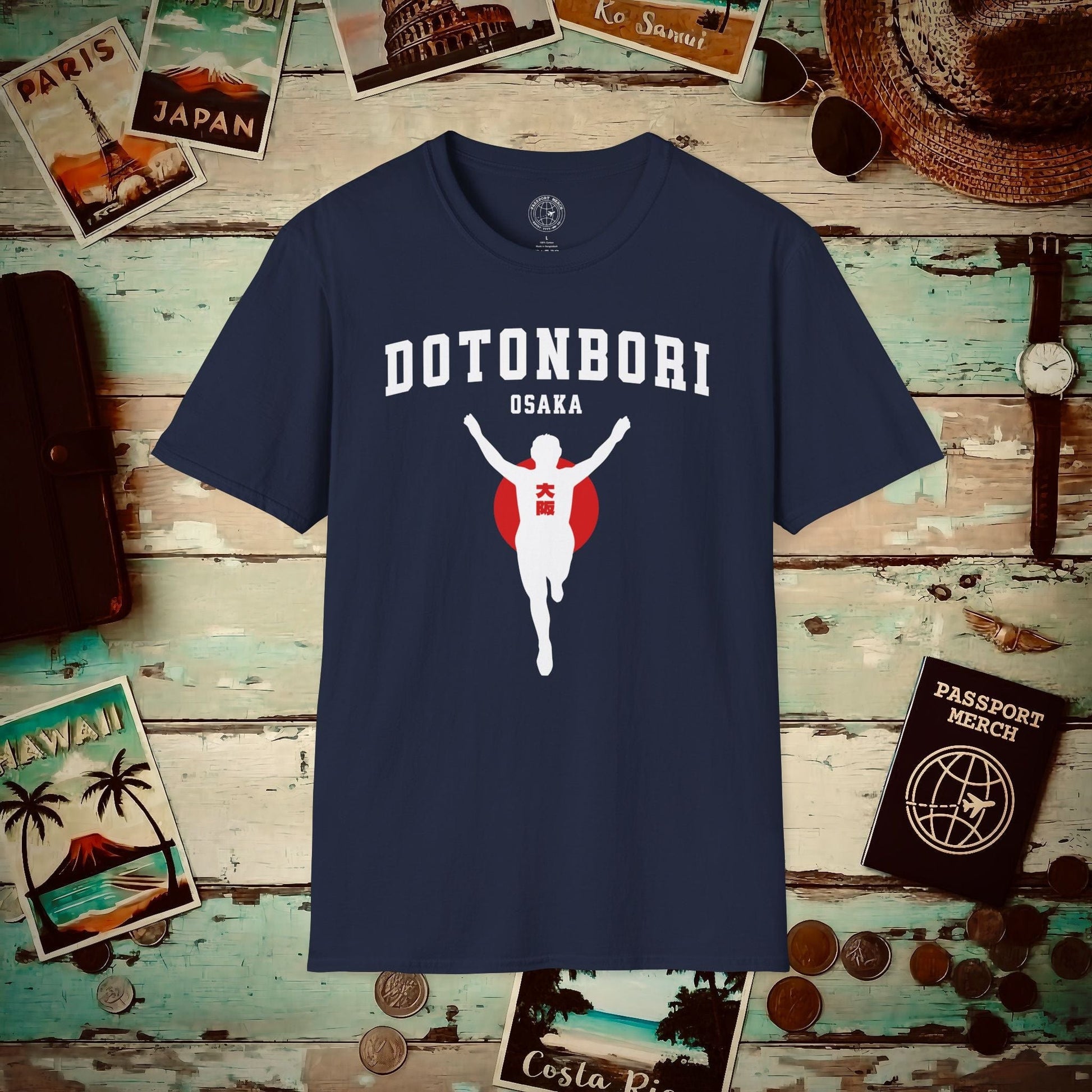 Signs of Wanderlust, Dotonbori, Osaka, Japan T-Shirt Navy / S