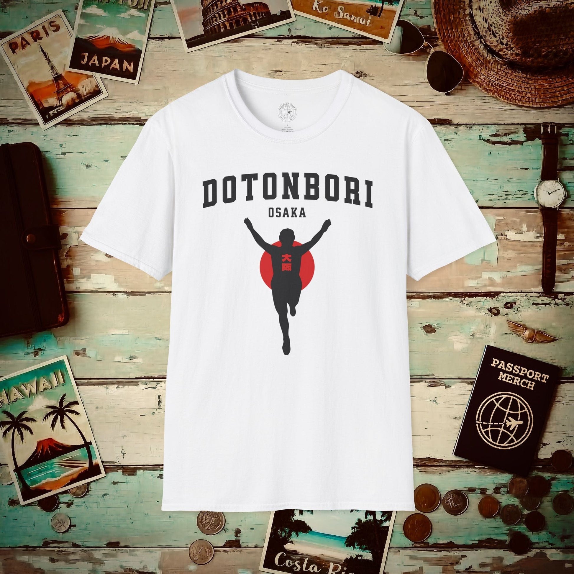 Signs of Wanderlust, Dotonbori, Osaka, Japan T-Shirt White / S