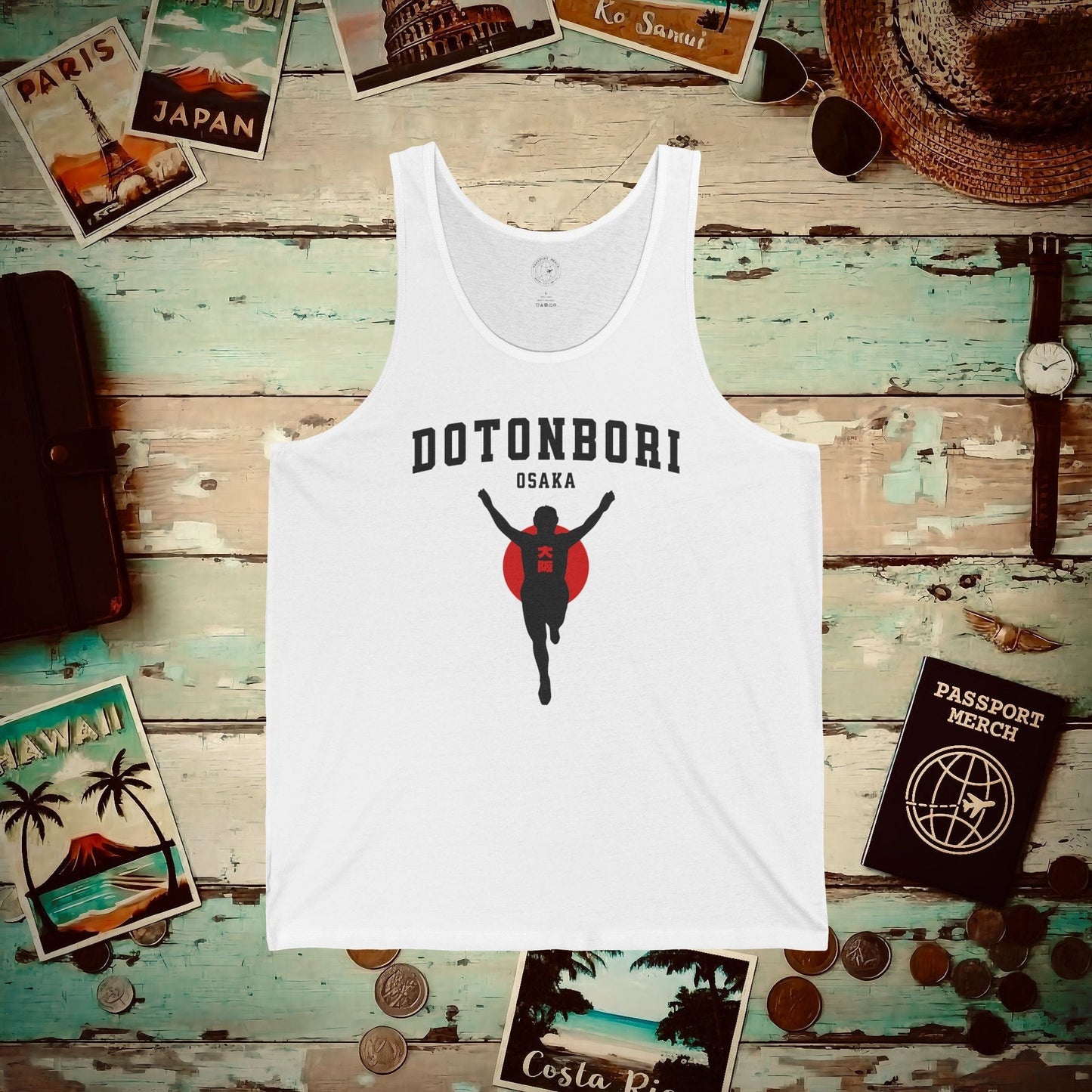 Signs of Wanderlust, Dotonbori, Osaka, Japan Tank Top White / XS