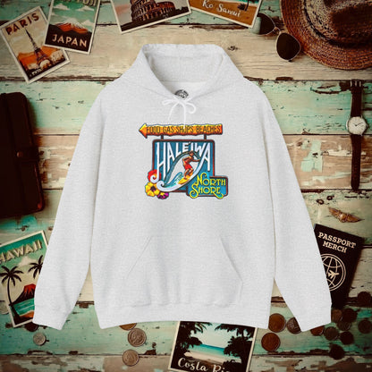 Signs of Wanderlust, Hale'iwa (North) Oahu, Hawaii Hoodie Ash / S