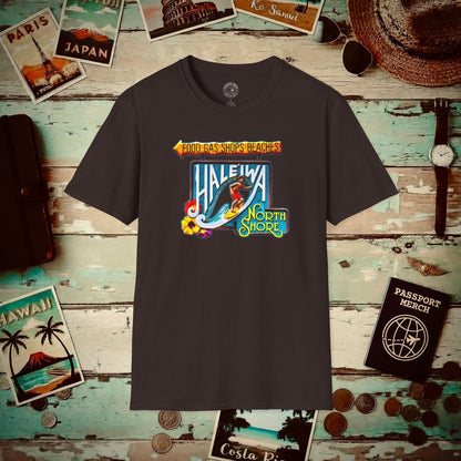 Signs of Wanderlust, Hale'iwa (North) Oahu, Hawaii T-Shirt Dark Chocolate / S