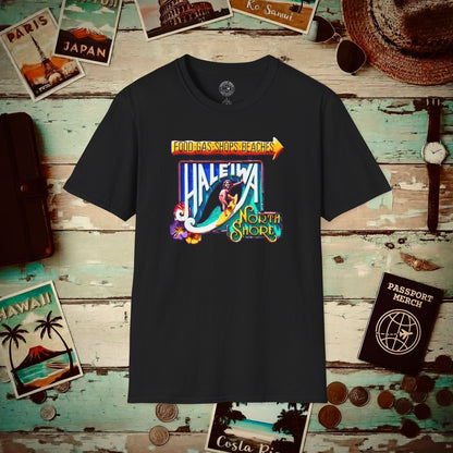 Signs of Wanderlust, Hale'iwa (South) Oahu, Hawaii T-Shirt Black / S