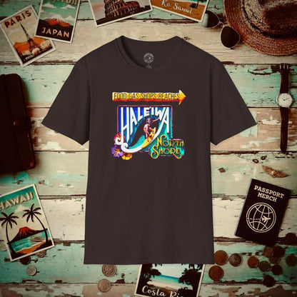 Signs of Wanderlust, Hale'iwa (South) Oahu, Hawaii T-Shirt Dark Chocolate / S