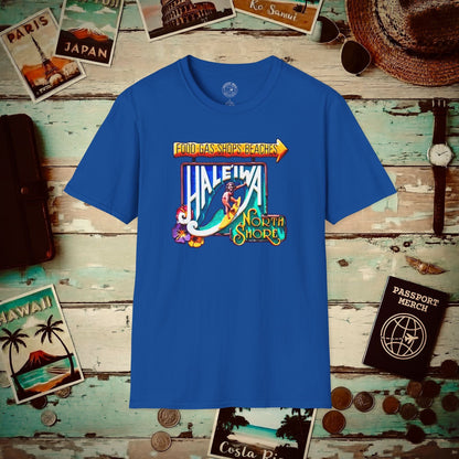 Signs of Wanderlust, Hale'iwa (South) Oahu, Hawaii T-Shirt Royal / S