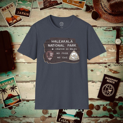 Signs of Wanderlust, Haleakala, Maui, Hawaii T-Shirt Heather Navy / S