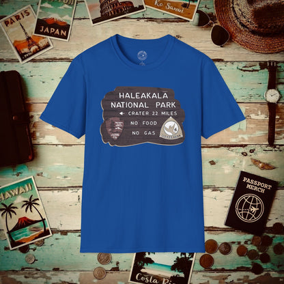 Signs of Wanderlust, Haleakala, Maui, Hawaii T-Shirt Royal / S