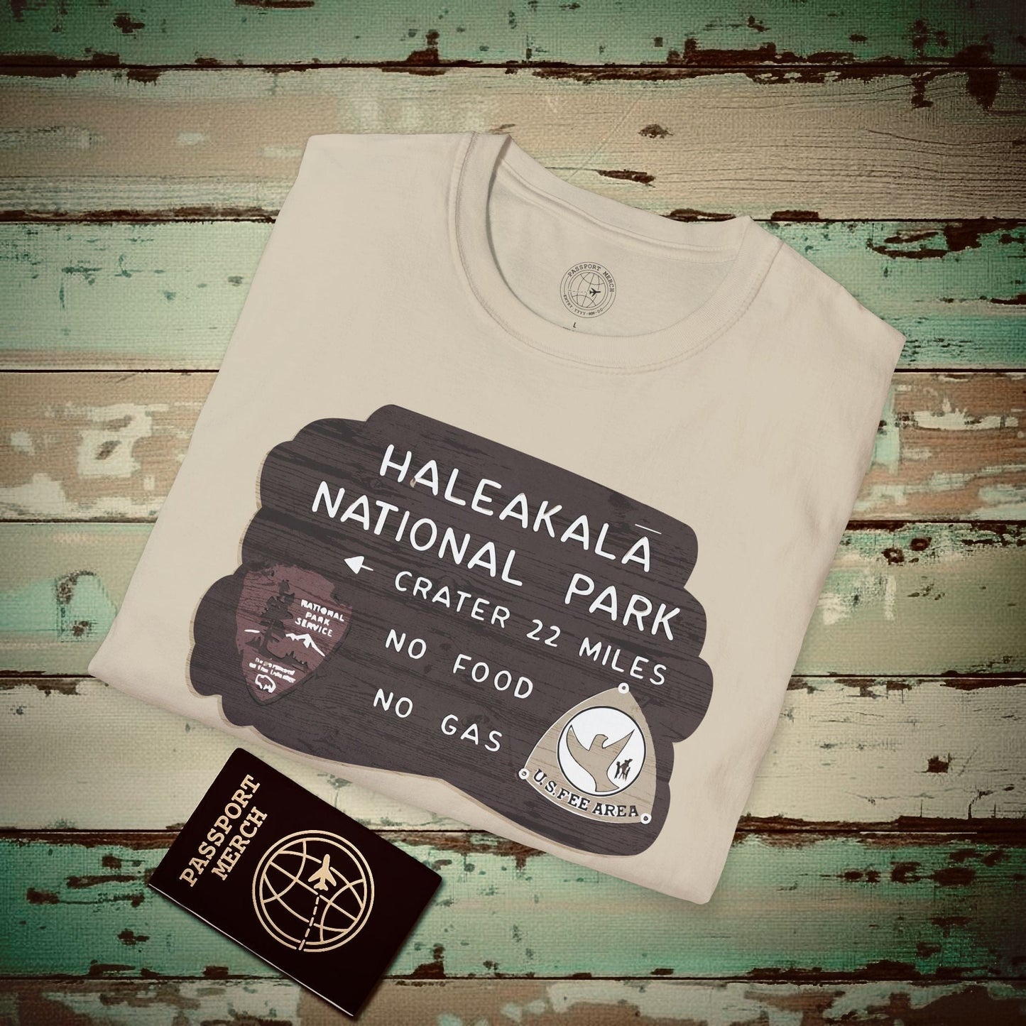 Signs of Wanderlust, Haleakala, Maui, Hawaii T-Shirt Sand / S