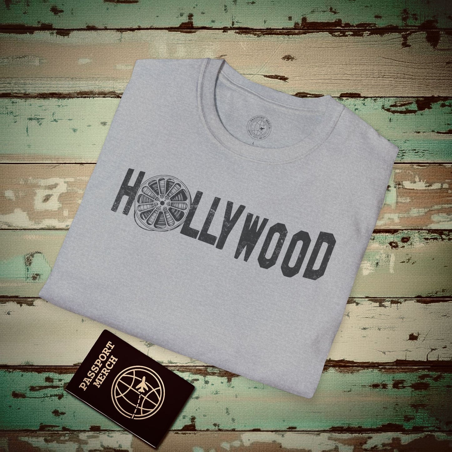 Signs of Wanderlust, Hollywood, California T-Shirt Sport Grey / S