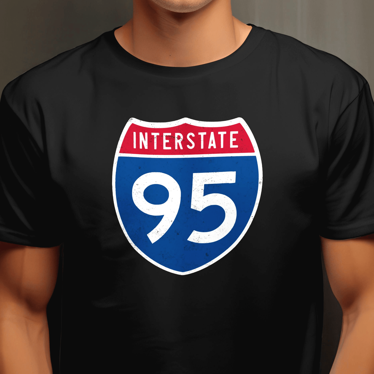 Signs of Wanderlust, Interstate 95, USA T-Shirt Black / S