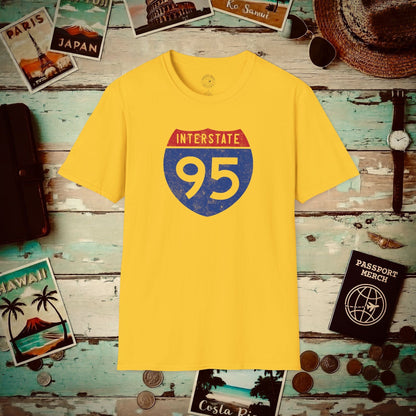 Signs of Wanderlust, Interstate 95, USA T-Shirt Daisy / S