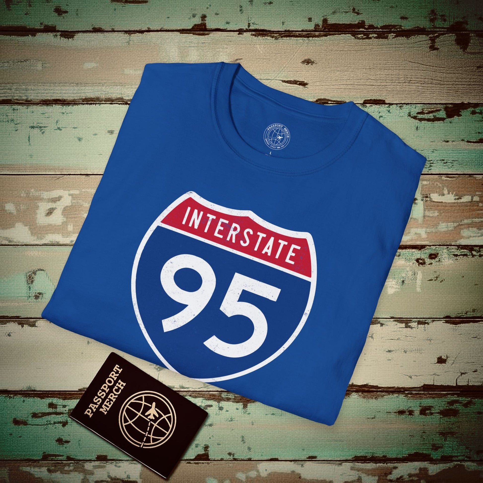 Signs of Wanderlust, Interstate 95, USA T-Shirt Royal / S