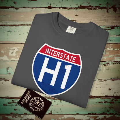Signs of Wanderlust, Interstate H1, Hawaii Heavy Tee