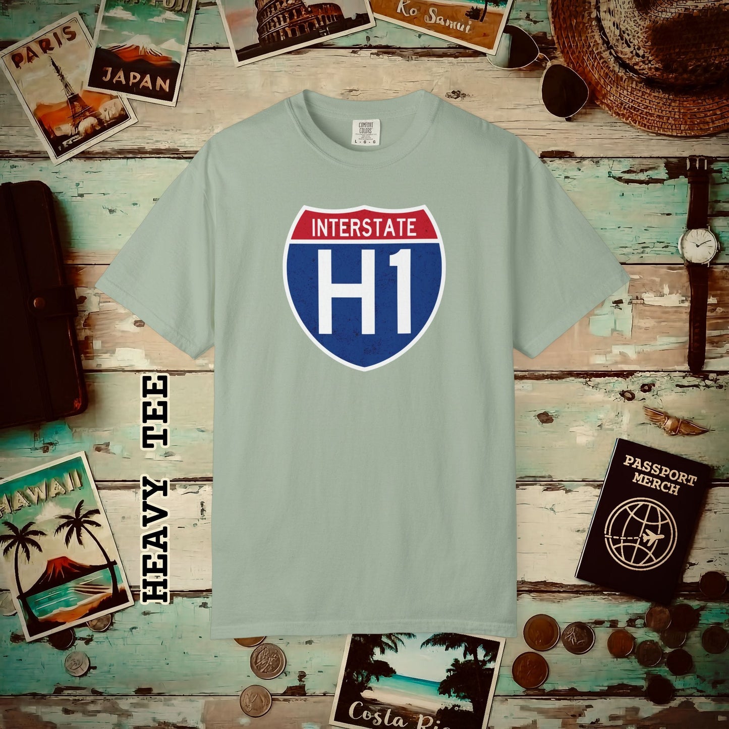 Signs of Wanderlust, Interstate H1, Hawaii Heavy Tee Bay / S