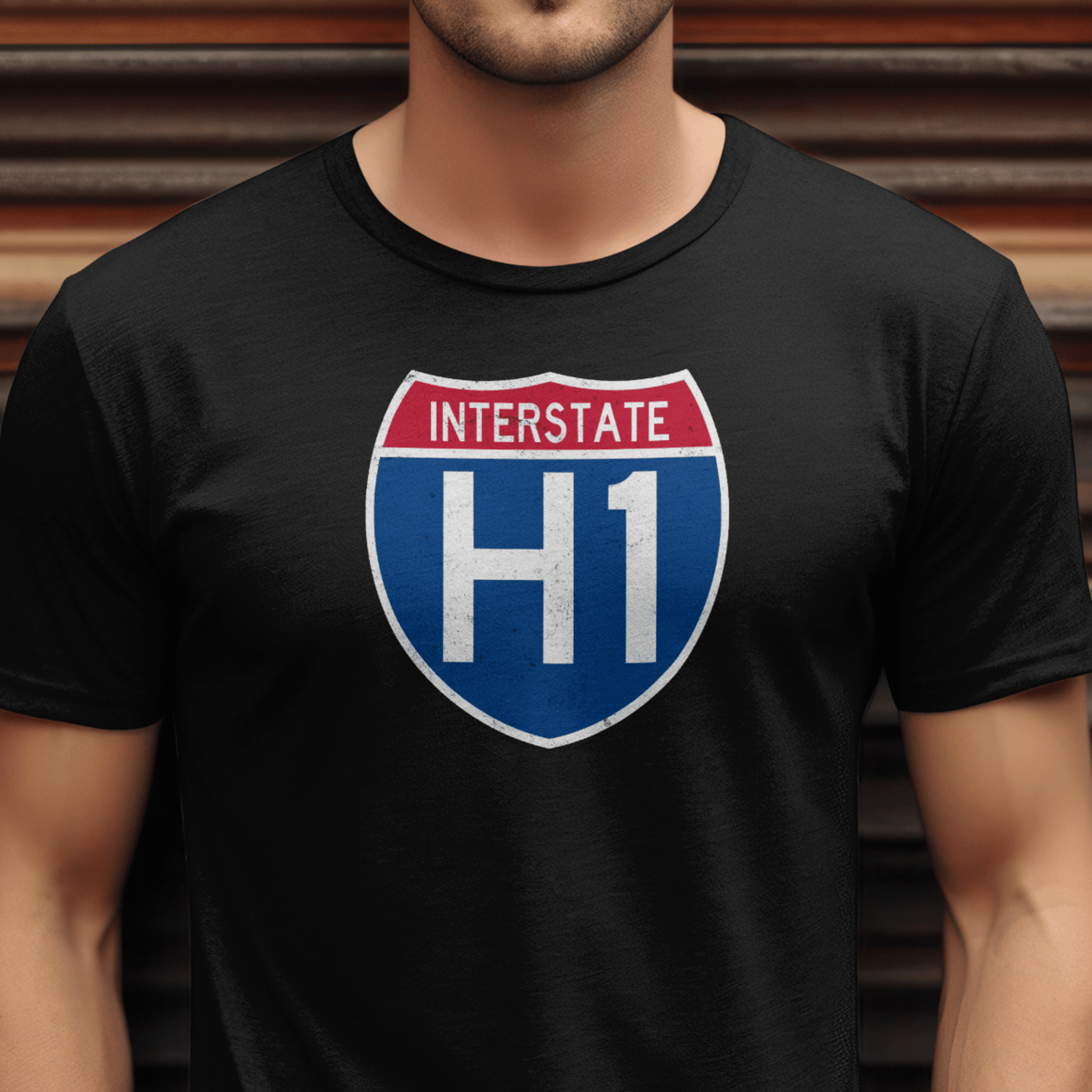 Signs of Wanderlust, Interstate H1, Hawaii T-Shirt Black / S