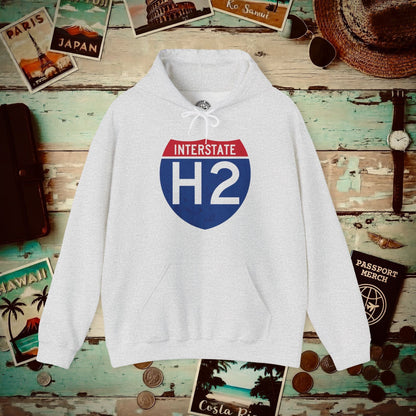 Signs of Wanderlust, Interstate H2, Hawaii Hoodie Ash / S
