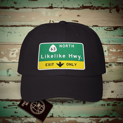 Signs of Wanderlust, Likelike Highway, Exit Only, Hawaii Hat Black / One size