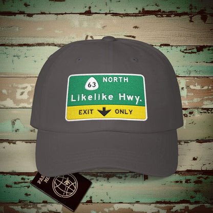 Signs of Wanderlust, Likelike Highway, Exit Only, Hawaii Hat Dark Grey / One size